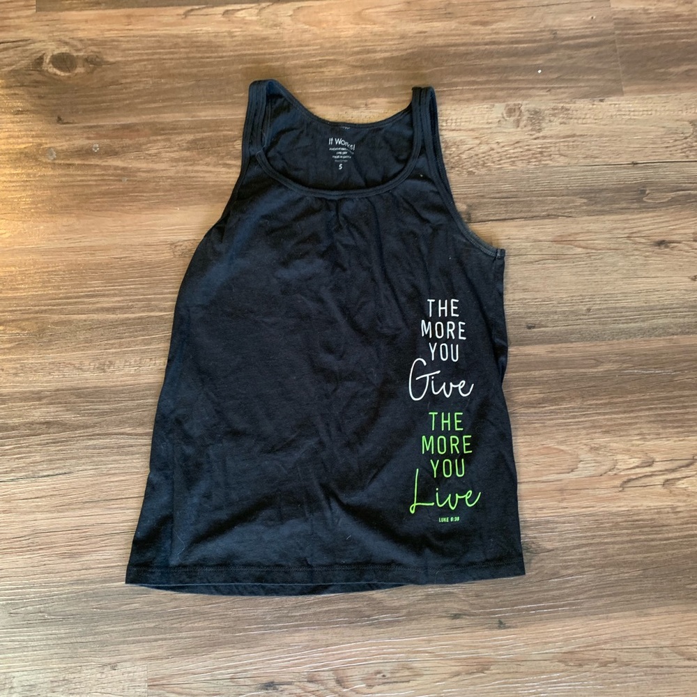 ItWorks! Black Tank Top